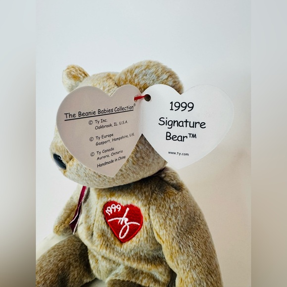 🧸 TY Beanie Babies Collection Classic “1999 SIGNATURE BEAR” Vintage - Picture 4 of 6